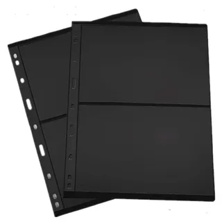 Photo of tamp Pages for Stamp Collection Album Binder Book, 10 Sheet 2 Row | 2 Pocket
