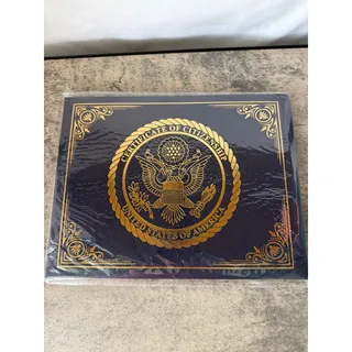 Photo of US Naturalization and Citizenship Certificate Holder, Padded w/ Cover, USA Logo