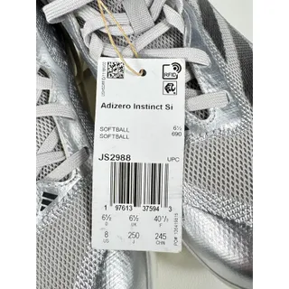 Photo of Adidas Adizero Instinct Si Softball Cleats Silver Black Women’s 8 JS2988 NWT