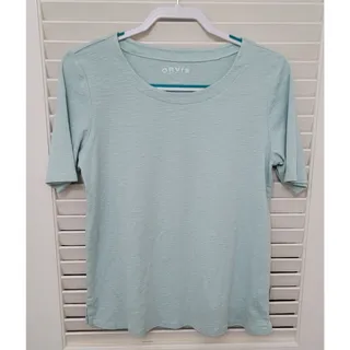 Photo of Women's Mint ORVIS Pima Cotton Short Sleeve Tee Small