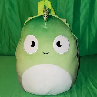 Photo of NWT Squishmallows Denton Chameleon 12" Big‑Mouth Plush Backpack 2021