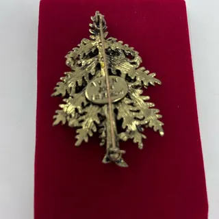 Photo of Avon 2004 Collectible Christmas Tree Pin 2" Long