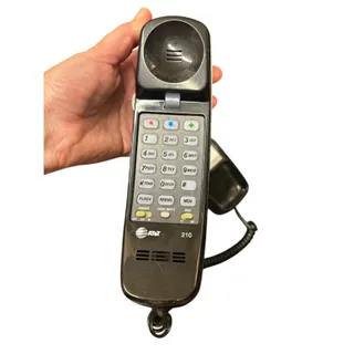 Photo of AT&T 210 Trimline Corded Telephone, 1-Line Wall Phone, Black