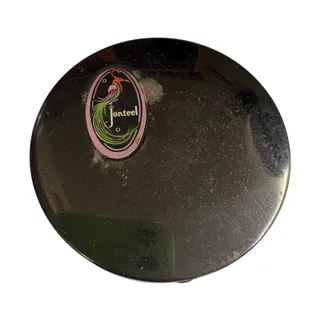 Photo of RARE FIND Vintage Double Decker Jonteel Dark Rouge Brunette Compact