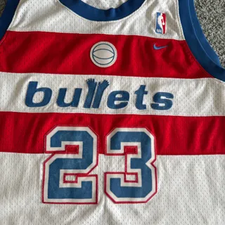 Photo of 2003 Nike Michael Jordan Washington Wizard Bullets Swingman Jersey XXL VTG READ