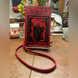 Photo of Things2Die4 Bram Stoker’s Dracula Book Shaped Crossbody Bag Women’s EUC