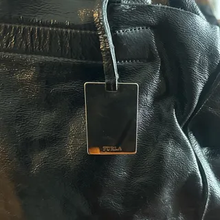 Photo of Furla Shiny Black Leather Tote