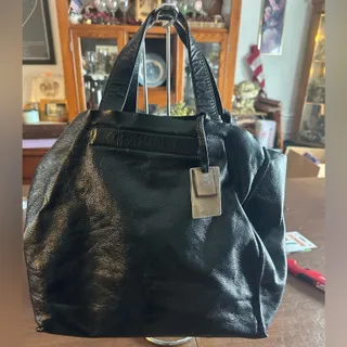 Photo of Furla Shiny Black Leather Tote