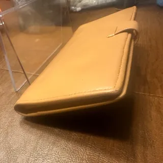 Photo of Loewe Tan Anagram-Embossed Leather Bi-fold Snap Wallet Vintage
