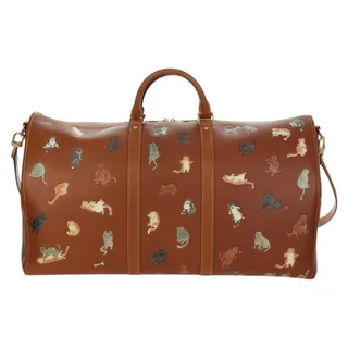 Photo of Louis Vuitton x Grace Coddington Catogram Keepall Bandouliere 55 Boston Bag