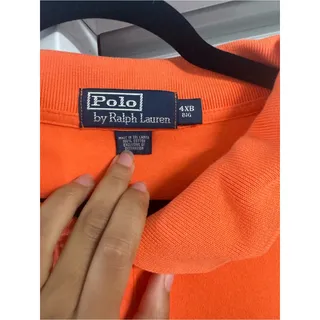 Photo of Ralph Lauren Orange Short-Sleeve Polo with Yellow Pony 4x big