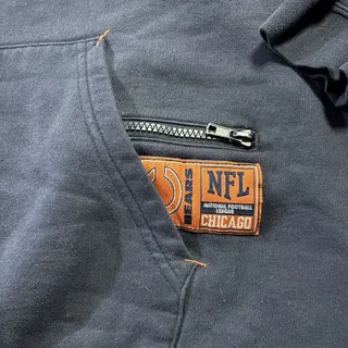 Photo of VF Imagewear NFL Chicago Bears Pullover Hoodie Navy Orange Men's XL Team Apparel