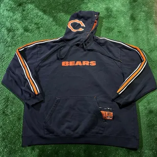 Photo of VF Imagewear NFL Chicago Bears Pullover Hoodie Navy Orange Men's XL Team Apparel