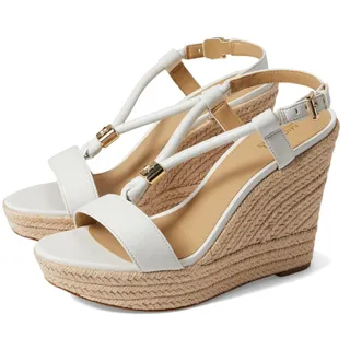 Photo of MICHAEL MICHAEL KORS Women's Annie Wedge Sandals Optic White Size 8.5