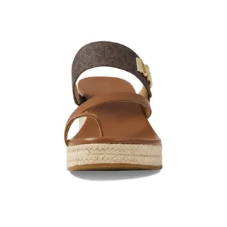 Photo of Michael Kors Women's Jilly Espadrille Platform Wedge Sandals NWB Size 9.5 Brown