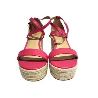 Photo of Michael Kors Serena Wedge Espadrille Sandals Rubin Red Size: 8.5 M