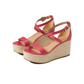 Photo of Michael Kors Serena Wedge Espadrille Sandals Rubin Red Size: 8.5 M