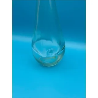 Photo of Vintage Clear Glass Bottle Bud Vase Tear Drop Shape Small Container