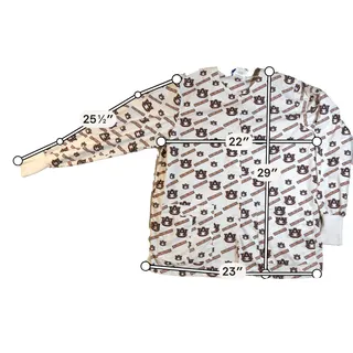 Photo of Auburn Tigers Landau Scrub Jacket Womens M Nurse Medical Warm Up Snap Front