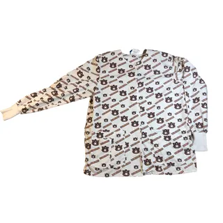 Photo of Auburn Tigers Landau Scrub Jacket Womens M Nurse Medical Warm Up Snap Front
