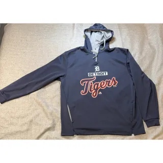 Photo of Detroit Tigers Majestic Authentic Collection 1/4 Zip Hoodie XL 2014 MLB