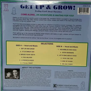 Photo of Kimbo Educational Get Up & Grow Songs by Jill & Michael Gallina LP Vinyl Record