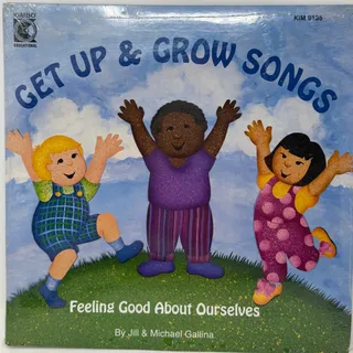 Photo of Kimbo Educational Get Up & Grow Songs by Jill & Michael Gallina LP Vinyl Record