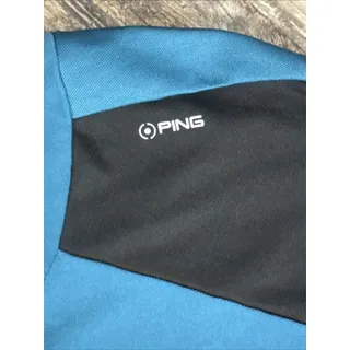 Photo of Ping SensorCool Golf Polo Shirt XL Blue Black Colorblock Short Sleeve