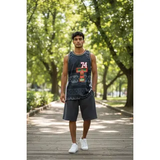 Photo of Tisa Black Tribal Basketball Jersey Size XXL TISA01-BBJ-09