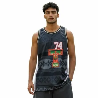 Photo of Tisa Black Tribal Basketball Jersey Size XXL TISA01-BBJ-09