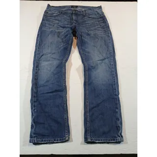 Photo of Adam Levine (34x30) Men's Relaxed Straight Blue Denim Jeans