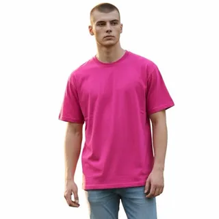 Photo of Hanes Wow Pink Men’s T-Shirt Size Large New