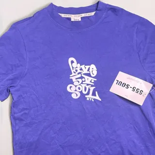 Photo of Five Soul NYC 555-Soul Graffiti Graphic T-Shirt Men's S Navy Blue NWT