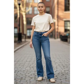 Photo of Gap High Rise Stretch Flare Women’s Jean’s Size 33/16 Tall