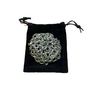 Photo of 🔥Stainless Steel Chainmail Hacky Sack Footbag BNWT🔥
