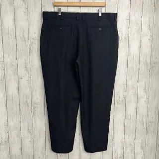 Photo of L.L. Bean Comfort Waist Dark Gray Basic Short Plain Work Wool Straight Leg Pants