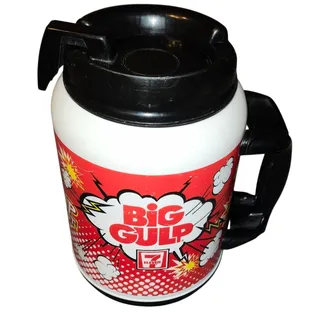 Photo of Whirley Drink Works Big Gulp 64 oz Mug XM‑52/64 Red Black EUC 2015 Double wall
