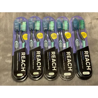 Photo of 🔥10 Reach Essentials Soft Bristle Toothbrushes w/ Brush Caps 2ct Pks x 5 NWT🔥