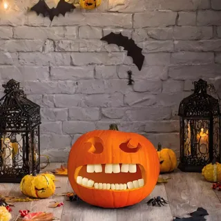 Photo of 🔥Fun World Glow in the Dark Pumpkin Teeth Decorating Kit BNWT🔥