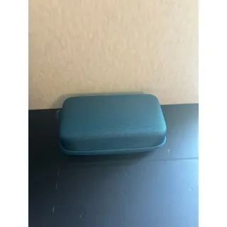 Photo of Blue Hard Shell Carrying Case Storage Travel Bag Organizer Box Roughly 10x6x3