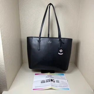 Photo of EUC Kate Spade Schuyler Medium Tote Black with COA