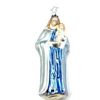 Photo of Madonna with Child,Old World Christmas,Inge-Glas,Germany,Retired,Blown Glass,VTG