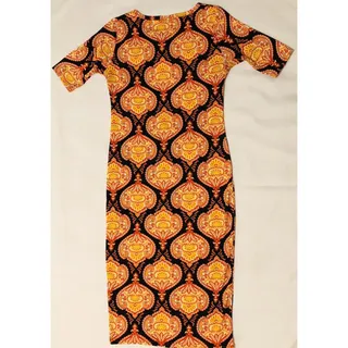 Photo of LuLaRoe Julia Dress Women XS Multicolor Pattern Stretch Comfort Casual Career