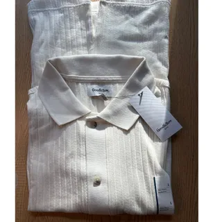 Photo of New Mens Goodfellow Short Sleeve Polo Shirt Standard Fit Dog🐕Bone🦴Color Large
