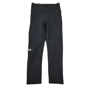 Photo of Under Armour Capri Leggings Womens XS Black Compression High Rise HeatGear (984)