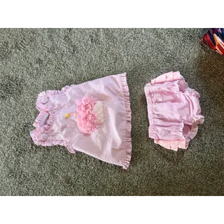 Photo of Mud Pie Baby girls 12-18 month 1 Cupcake ruffle outfit