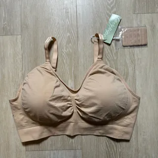 Photo of NWT Davy Piper Tan Comfort Wireless Bra | Size XXL