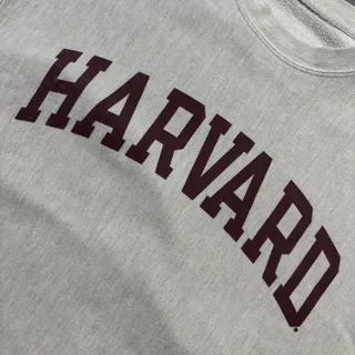 Photo of Vtg 90s Champion Reverse Weave Harvard University Sweatshirt Crewneck Gray XL