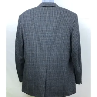 Photo of Club Room Sport Coat Men 42R Navy Gray Wool Cashmere 2-Button Lined Jacket