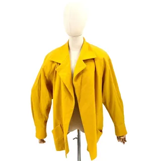 Photo of Vintage 80s Norma Walters Yellow Oversized Drape Jacket